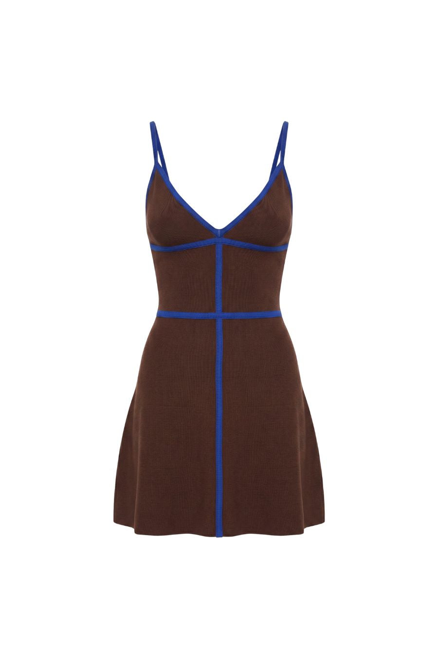 staud mini dress Jaquelin in Espresso/Cobalt | The Sofia Dress is Color Changing Black And lx-WDRS601 Size:46L/40W