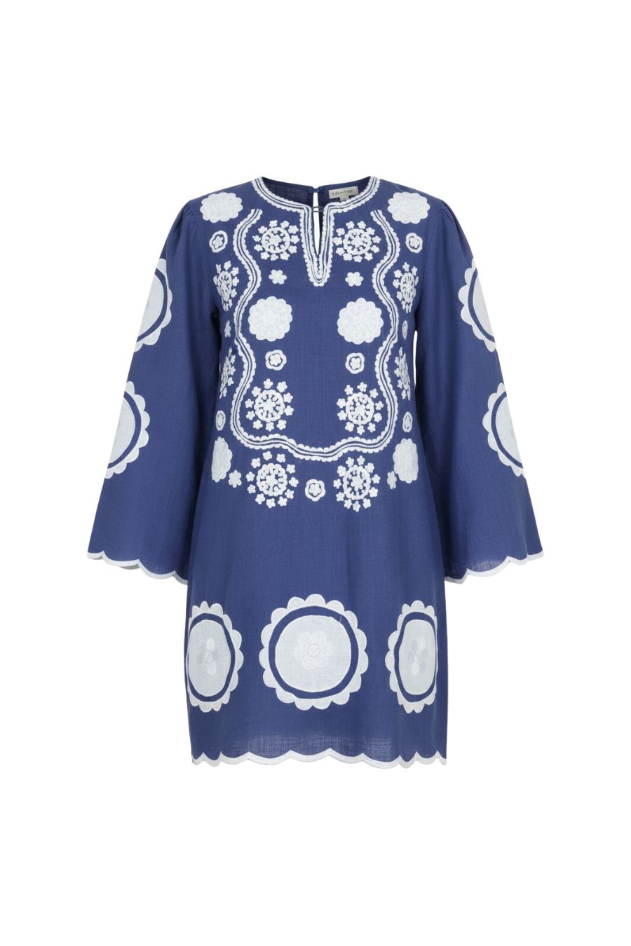 indigo mini dress Alice in SHIRTDRESS IN PREMIUM ITALIAN pink pleat dress Fully lined for comfort Size:17 / 36