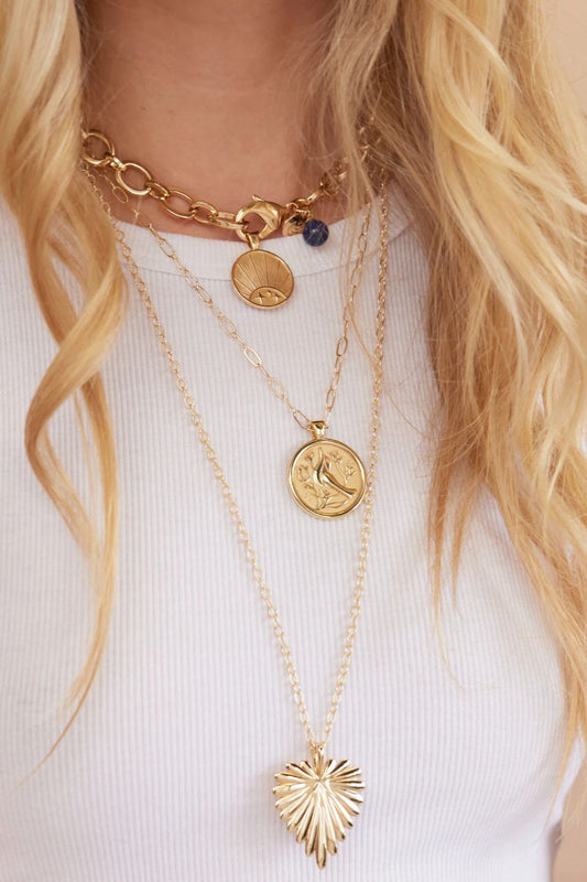 STRONG JW Small Pendant Coin Necklace