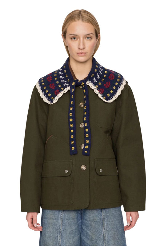 Preston Collar in Navy