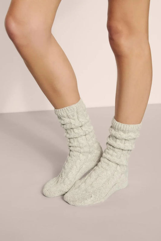 Cozy Socks in Light Heather Grey by Eberjey