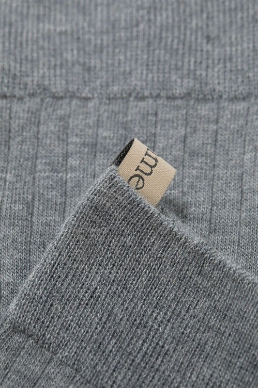 The Yves Sock in Heather Grey
