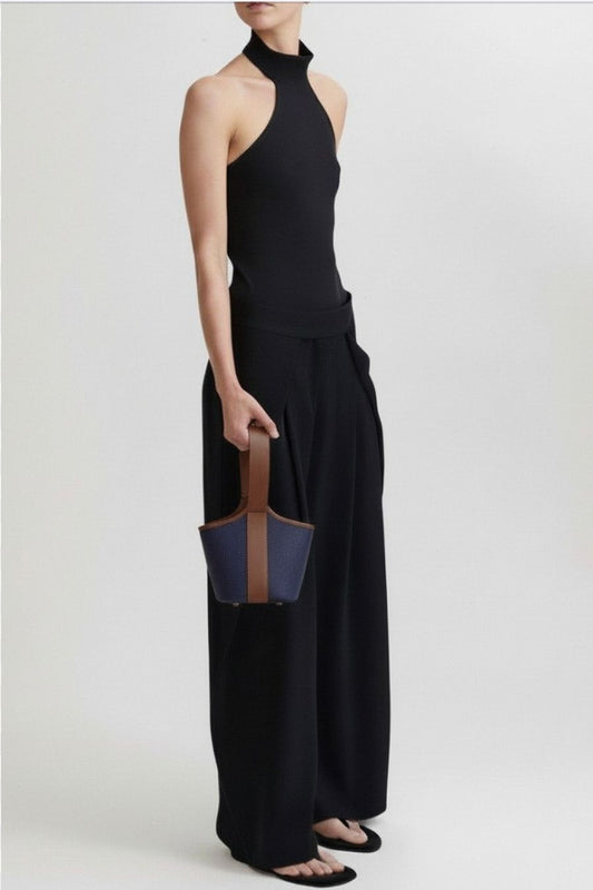 Narita S Verneuil Mini Navy Sellier Brown