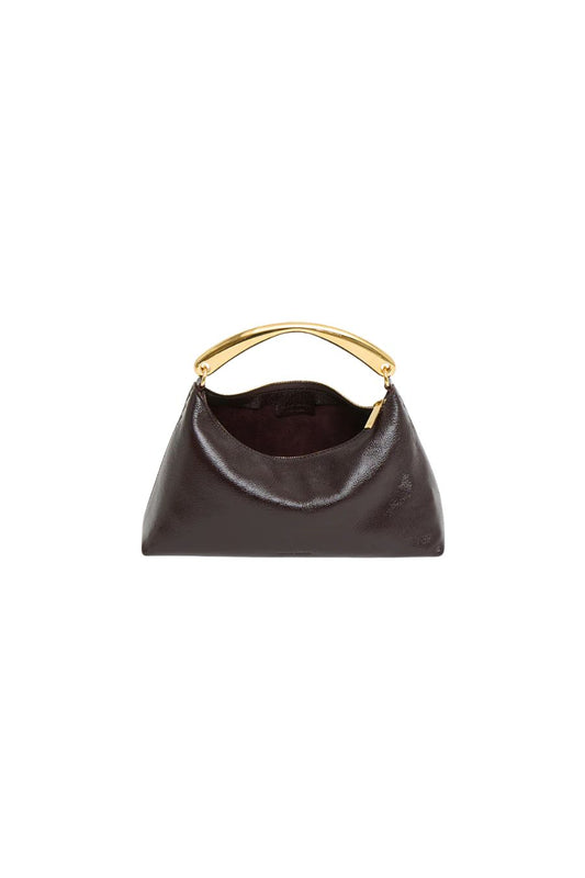 Metal Handle Rhea in Aubergine