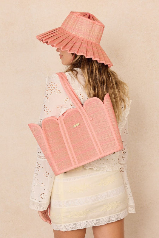Island Capri Hat in Peach Crush by Lorna Murray