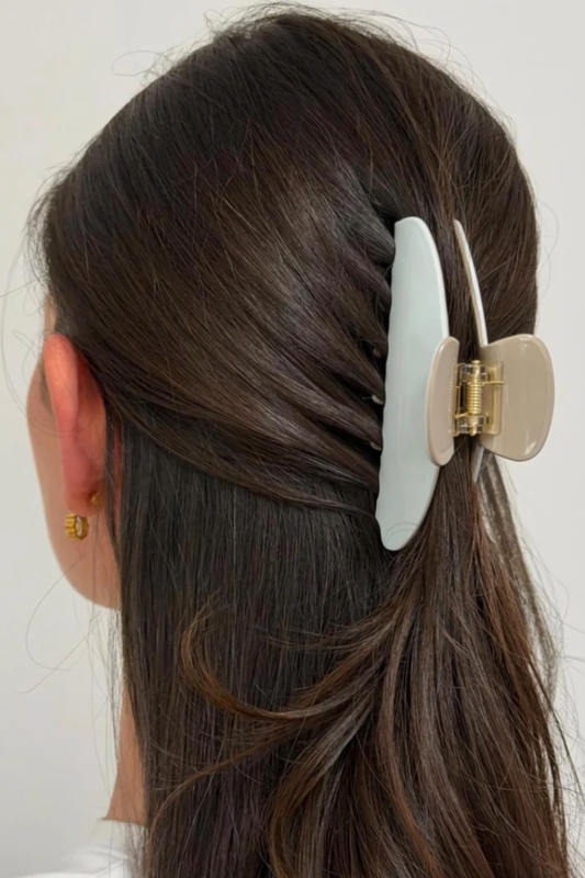 Big Effing Clip in Marshmallow & Creme by Emi Jay
