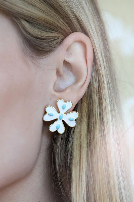 Talitha Stud in Turquoise