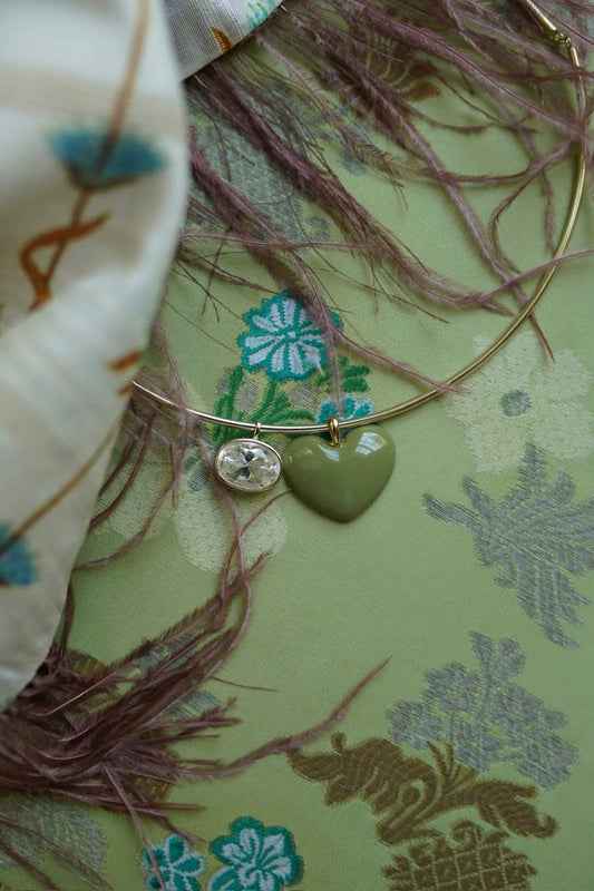 Sage Heart Charm