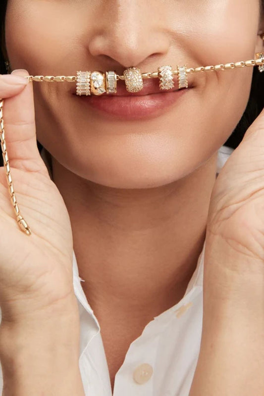 Diamond Full Stack Baguette Big Bead - Lab Grown