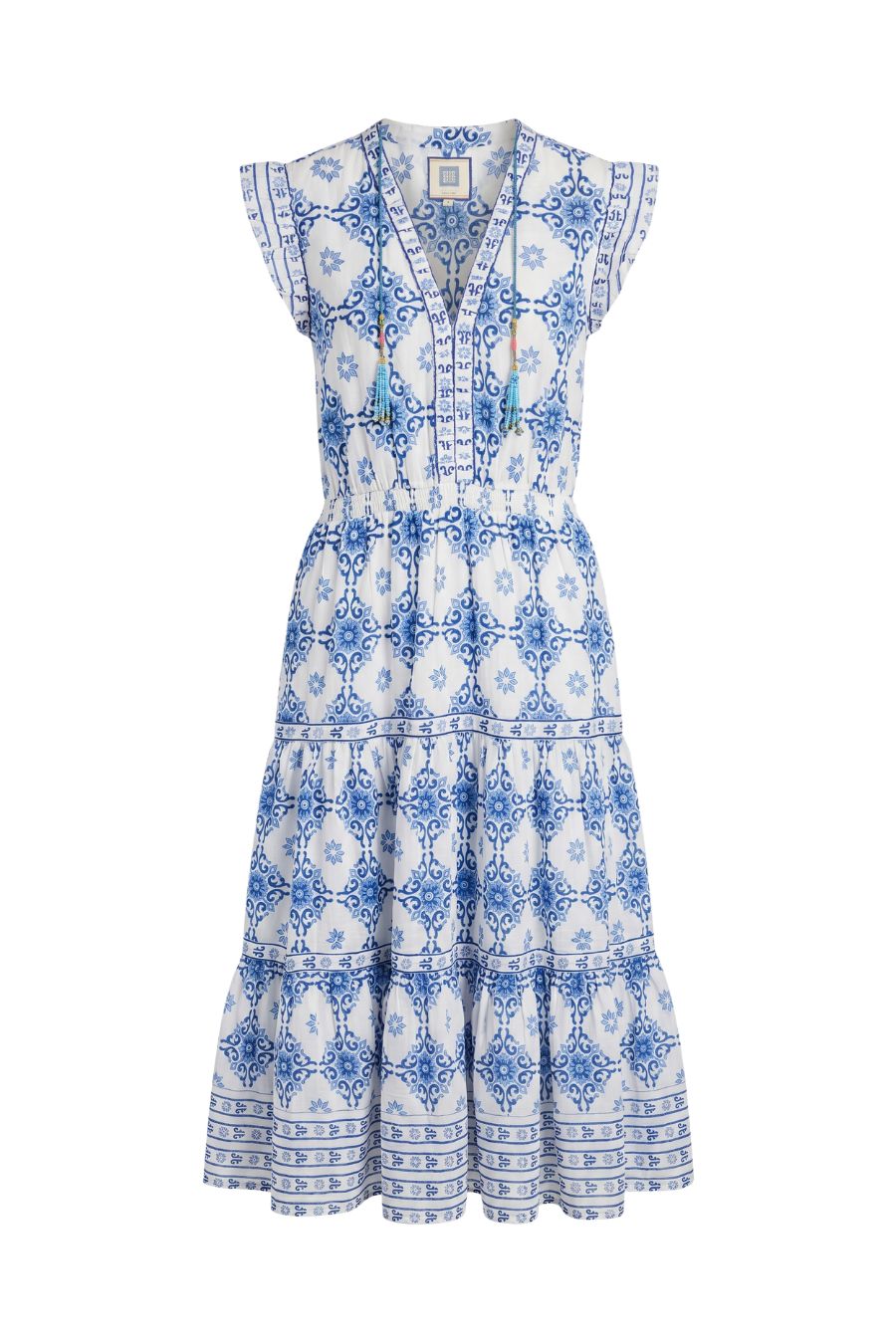 Rainey Maxi Dress in Blue Tile | Bell