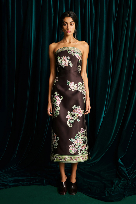 Josie Bodice Midi Dress by Alémais
