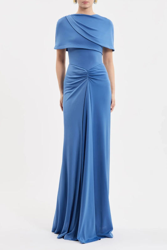 Regent Maxi Dress in Blue