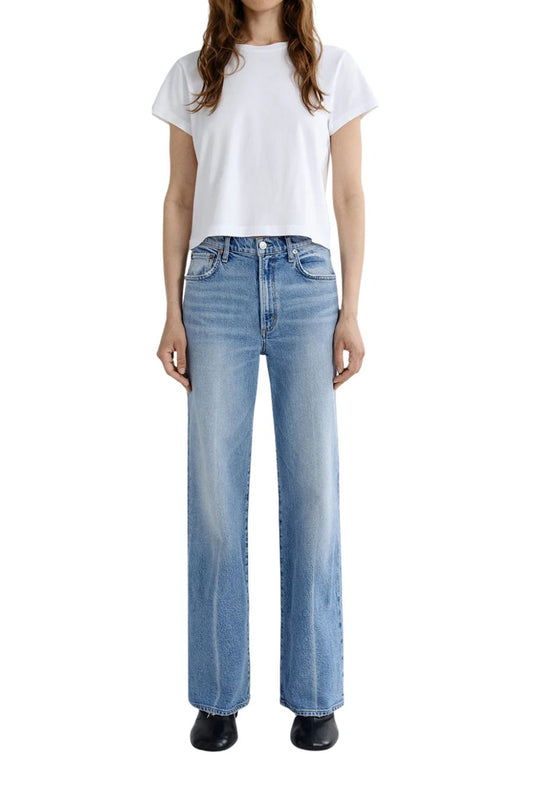 Harper Straight Jean in Outlook by Agolde — designer denim at Bunny & Babe