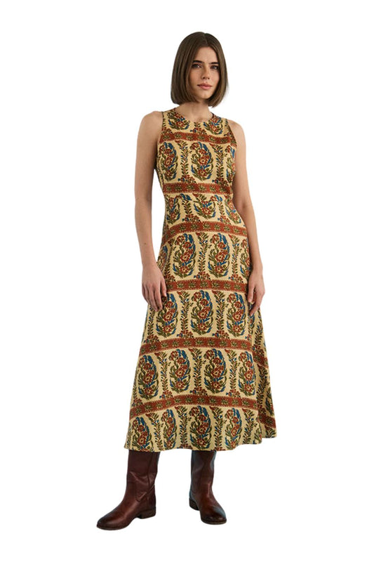 Faith Dress in Amber Glen Cream