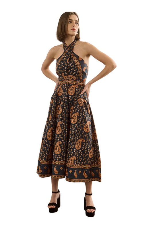 Bellamy Dress in Glen Paisley