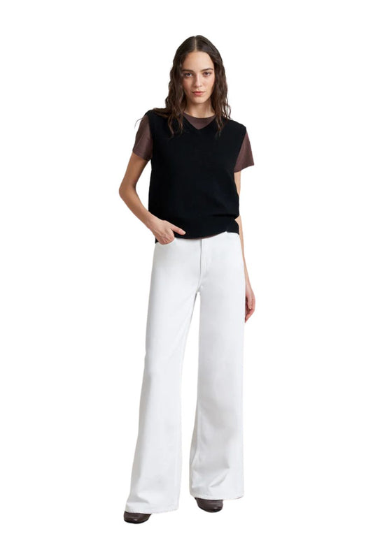 Super Wide Jean in Soft White