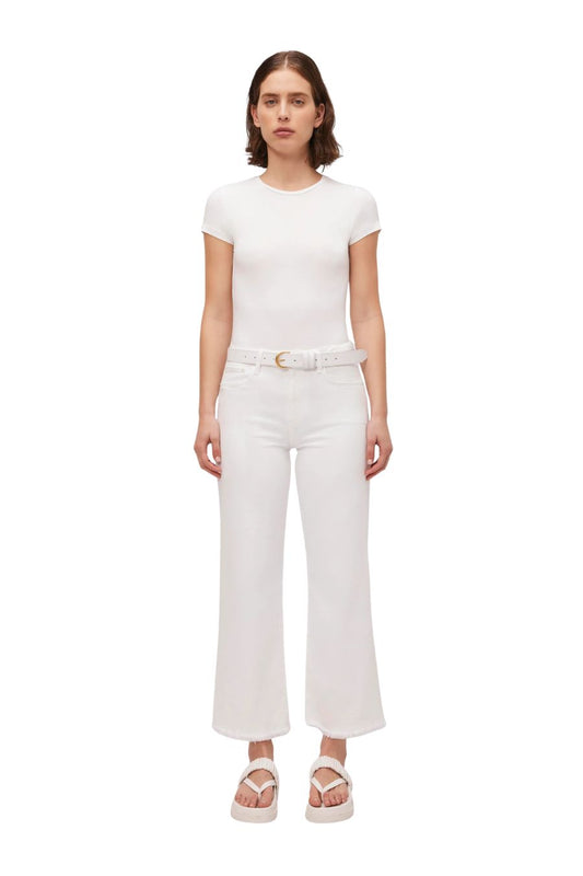 Jude Wide Leg in Distressed White