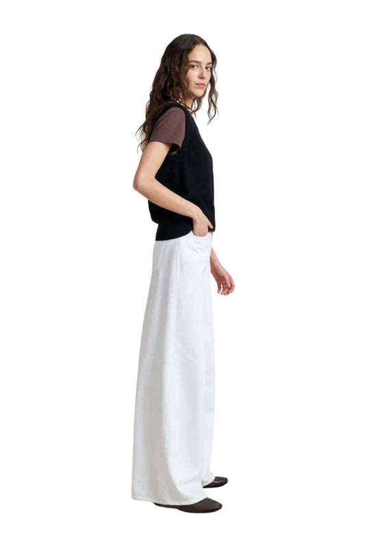 Super Wide Jean in Soft White