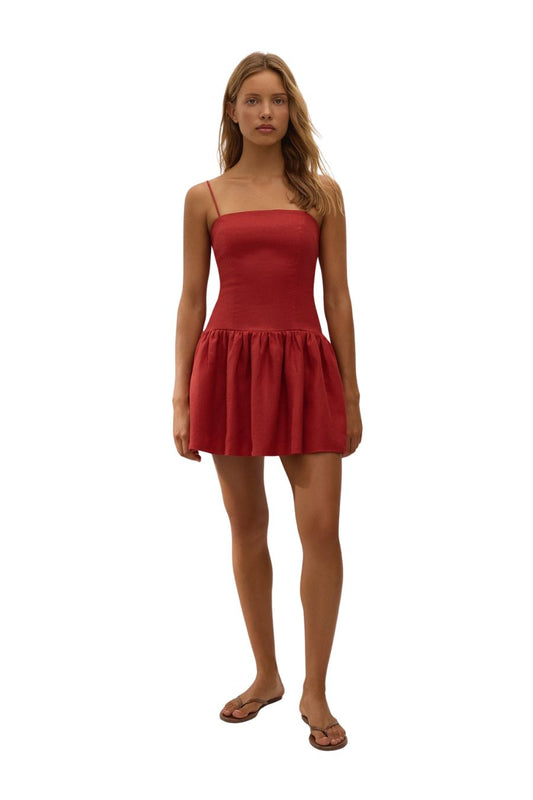 Uma Mini Dress in Chilli