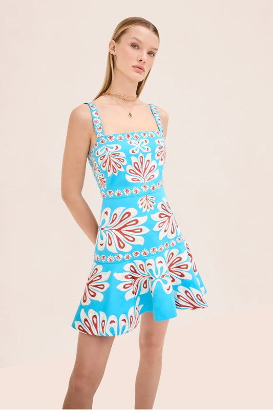 Saverine Dress in Cerulean Blue