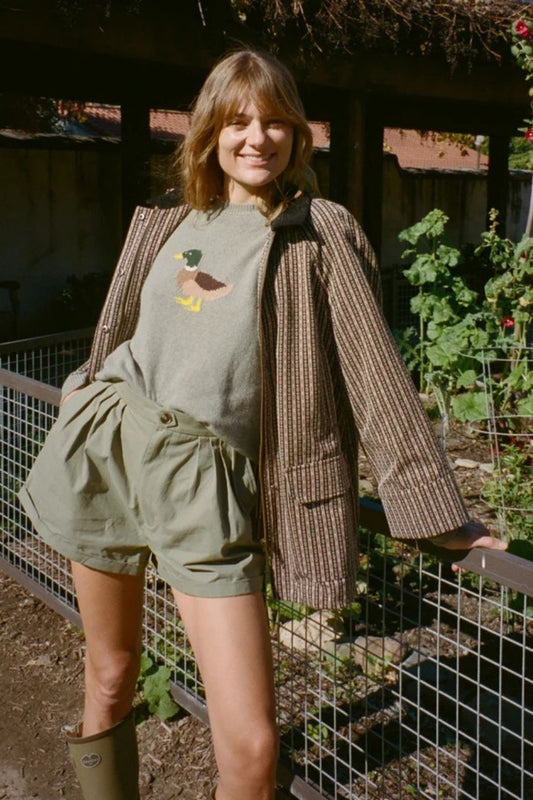 Mariko Short in Khaki