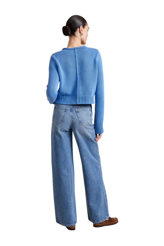 Solid Mini Marina Sweater in Sky
