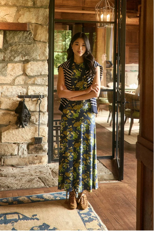 Barker Dress in Primrose by Hunter Bell, alternate view