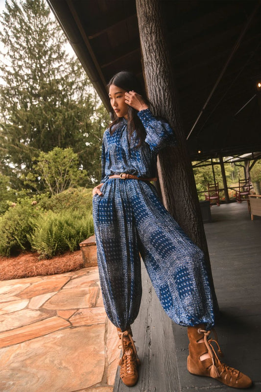 Briggs Pant in Inkwell Paisley