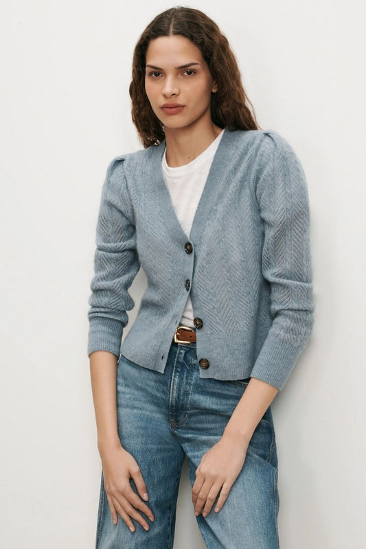 Solene Cardigan in Blue River