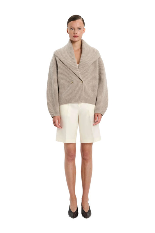 Coatigan in Beige Melange