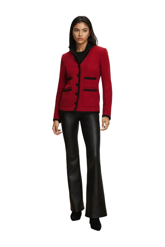 TS Cyrene Dickey Jacket in Cardinal Red/Black