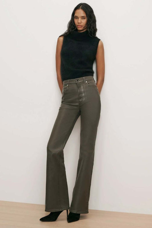 Crosbie Coated Jean in Loden by Veronica Beard