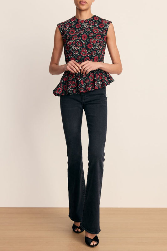 Elisara Top in Black Multi