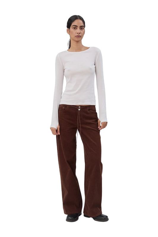 Cool Jean in Chocolate Corduroy by Still Here