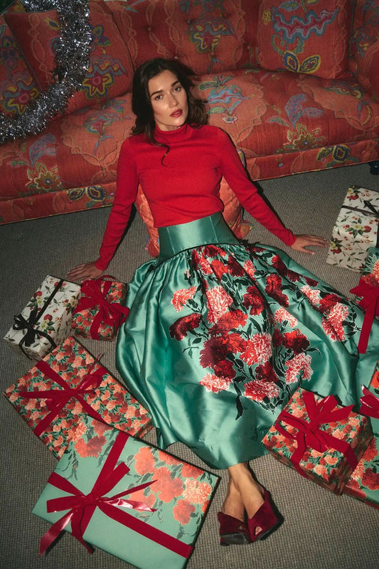 Nolita Skirt in Evergreen Conservatory by Hunter Bell