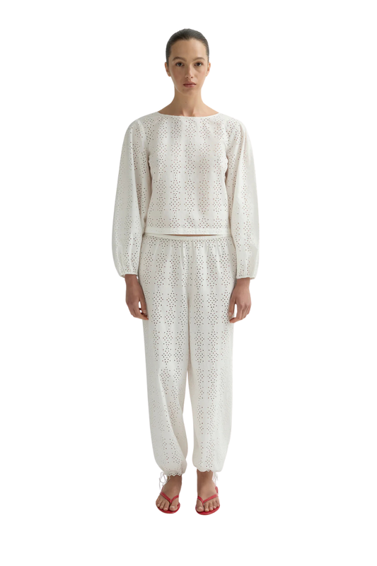 Harriet Pant in Vintage White