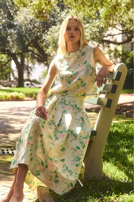 Alexis Skirt in Garden Rose Peony