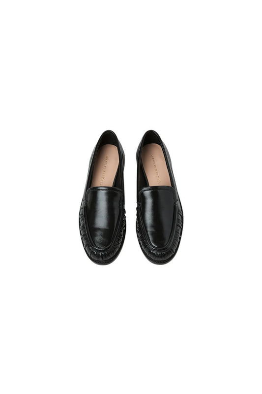 Lucille Smocked Loafer in Black