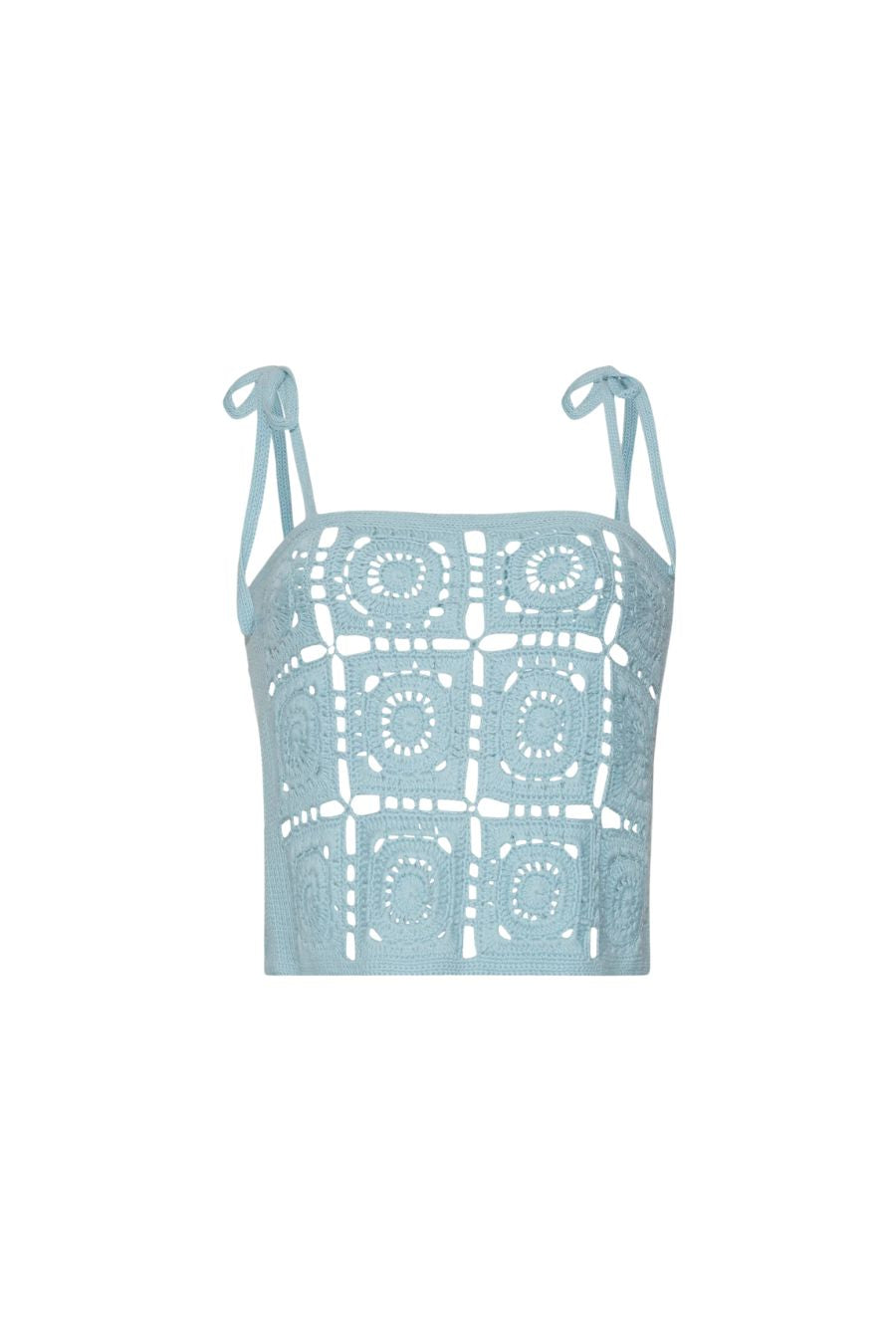 Iola Crochet Top in Skye Blue | Eleven Six | Bunny & Babe – Bunny