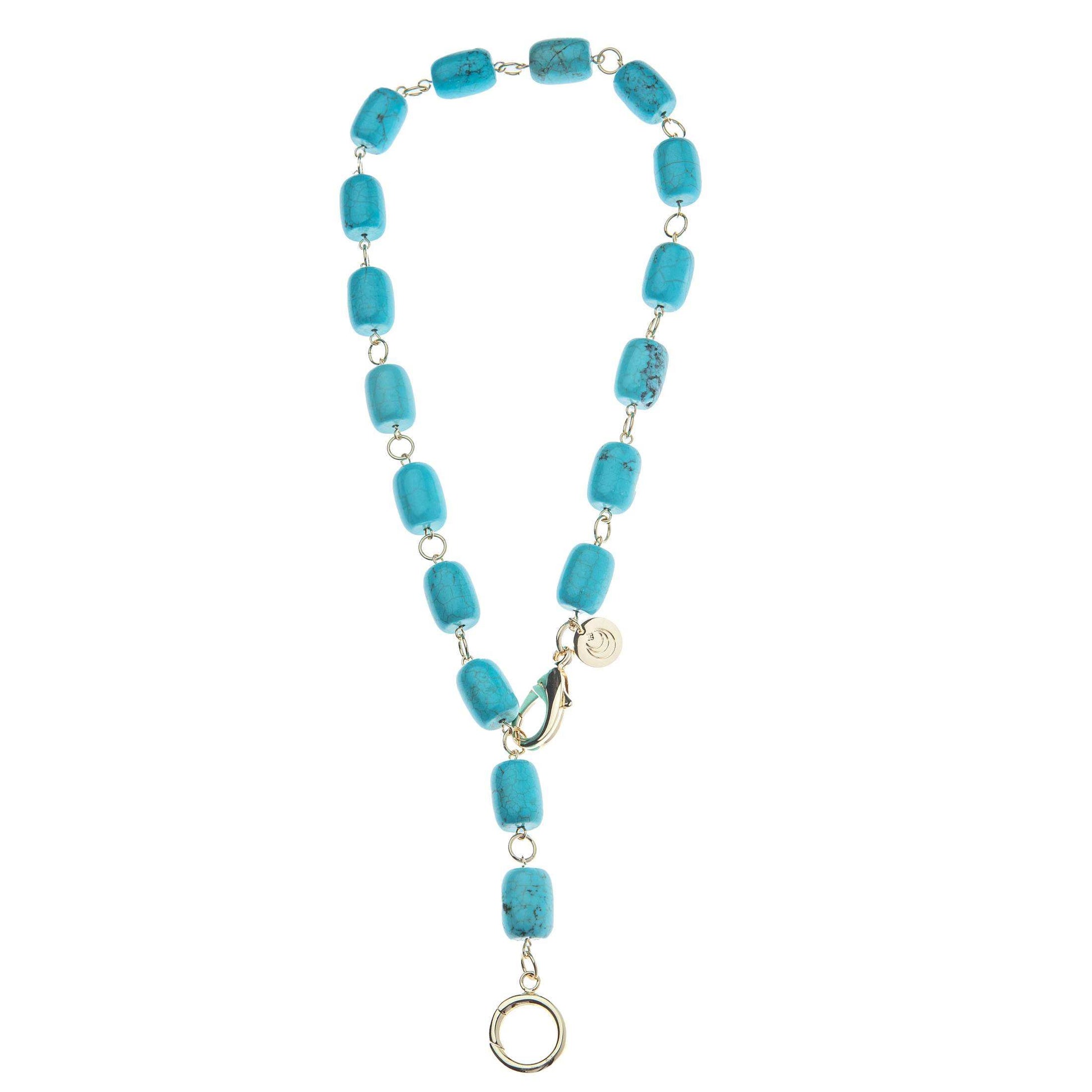 Chunky Turquoise Lariat Necklace