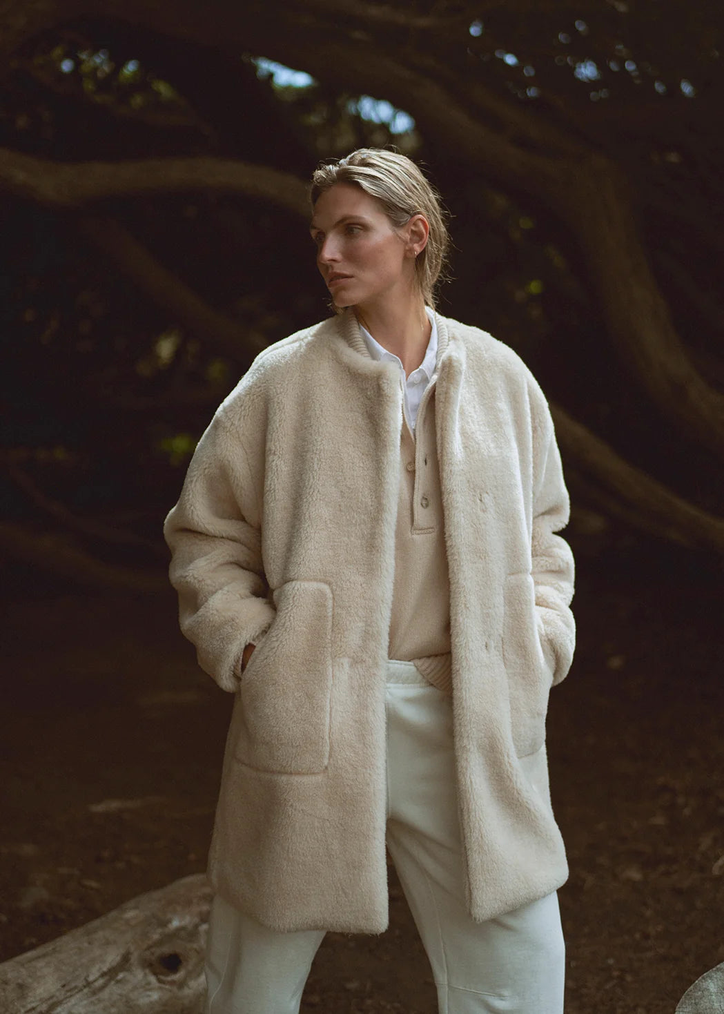 Martina Long Sherpa Coat
