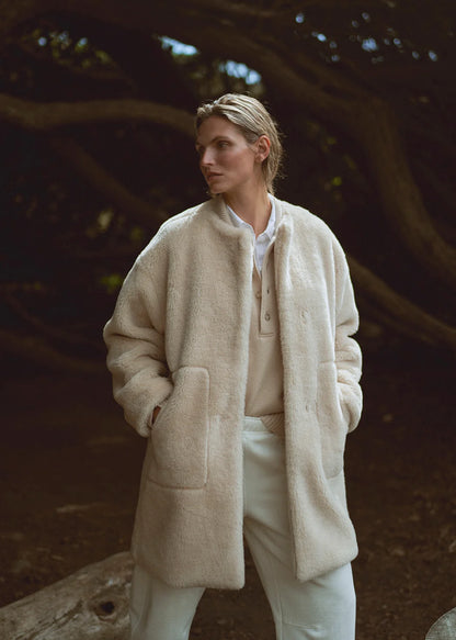 Martina Long Sherpa Coat