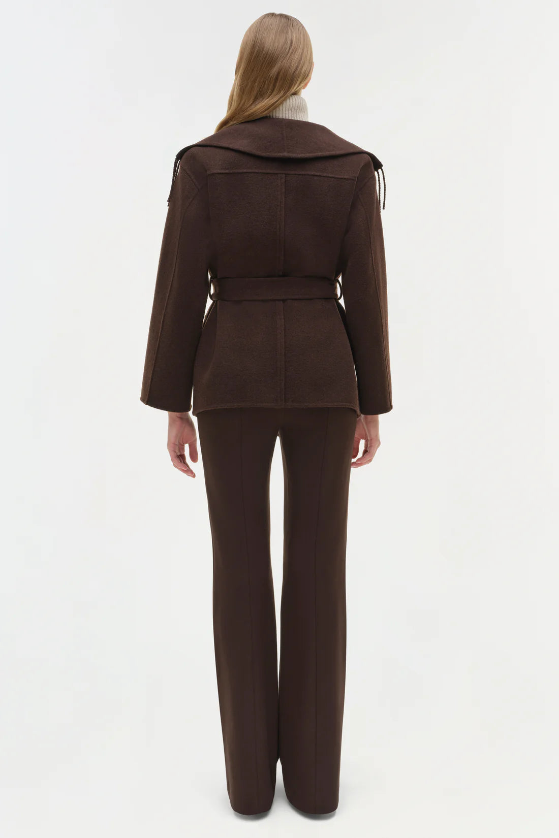 Rowen Fringe Jacket in Chocolate