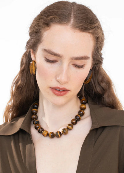 Louisa Necklace in Tigers Eye