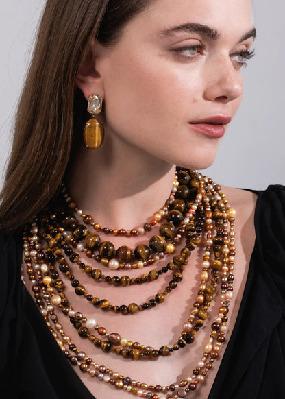 Louisa Necklace in Tigers Eye