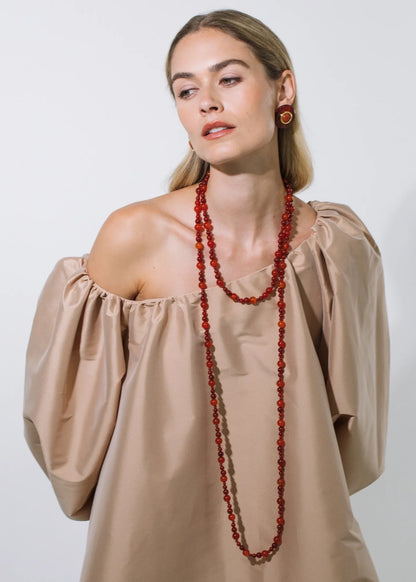 Veda Necklace in Carnelian