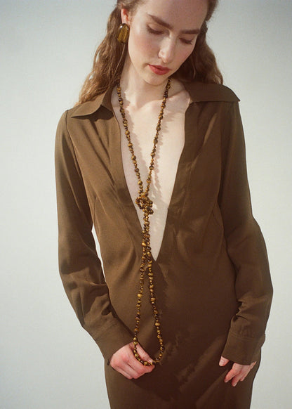 Veda Necklace in Tigers Eye