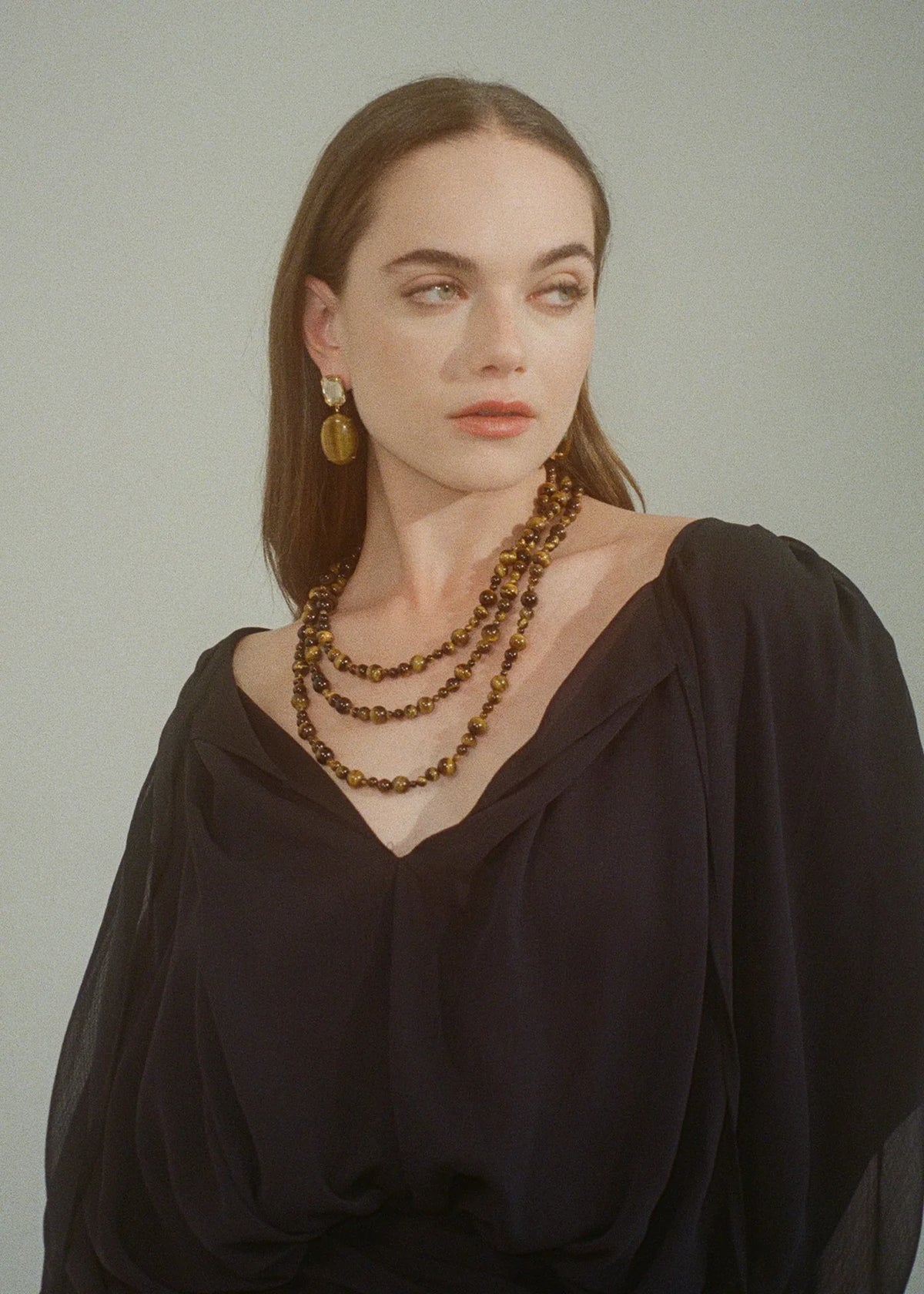 Veda Necklace in Tigers Eye