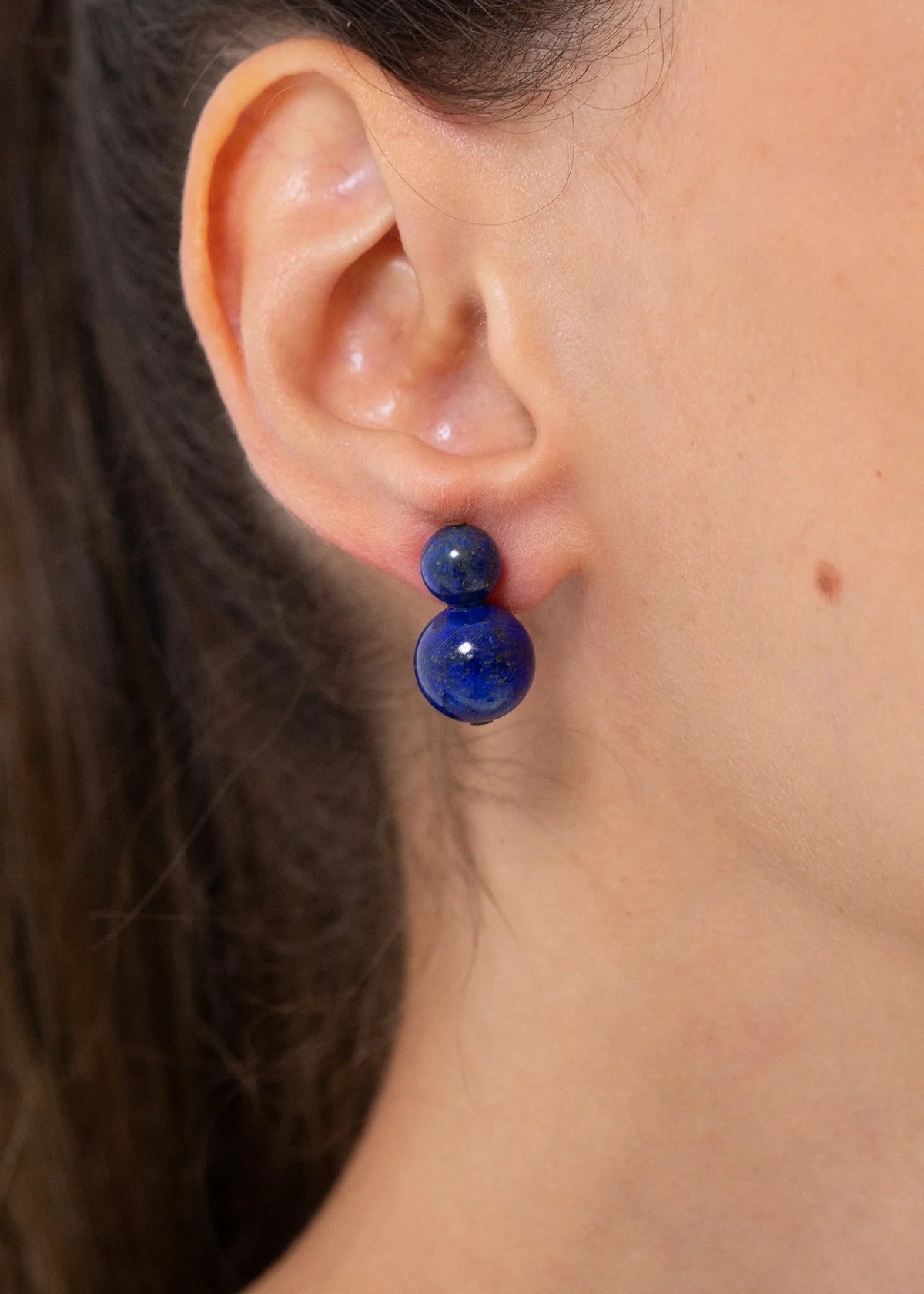 Cara Earrings in Lapis