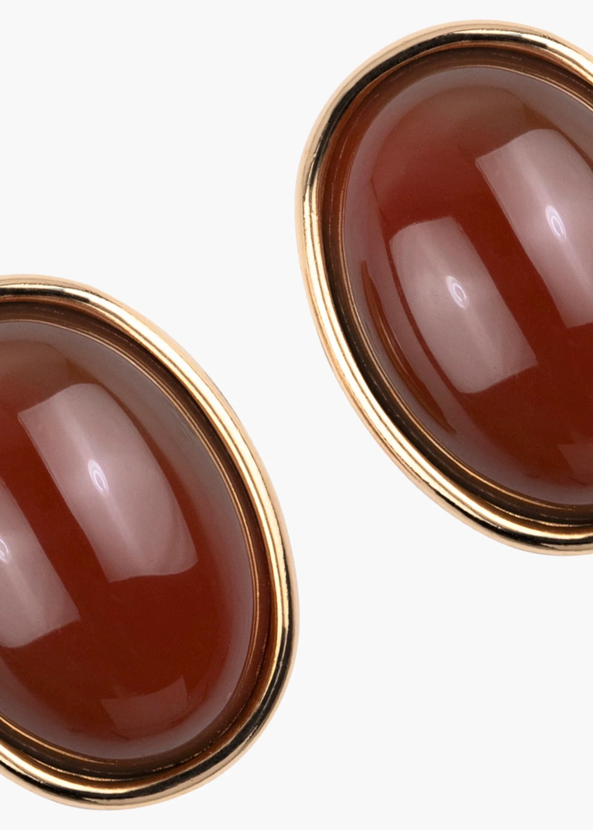 Elaine Earrings in Carnelian